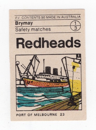 Australian matchbox label - australian,
