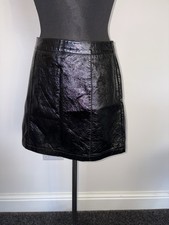 Topshop Size 10 Faux Leather