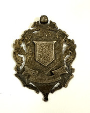 Hallmarked Sterling Silver Gainsboro 1861 Bird Fob Medal Best Yorkshire 12.42g