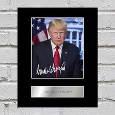 Donald Trump Signed Mounted