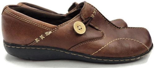 Clarks slip wedge mules - wedge,