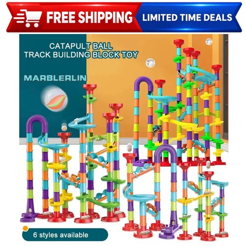 Construction marble run race - run,