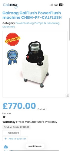Calmag powerflush machine - calmag,