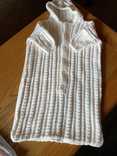 hand knitted babies pram suit