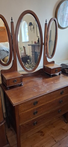 Edwardian mahogany inlaid - mahogany,