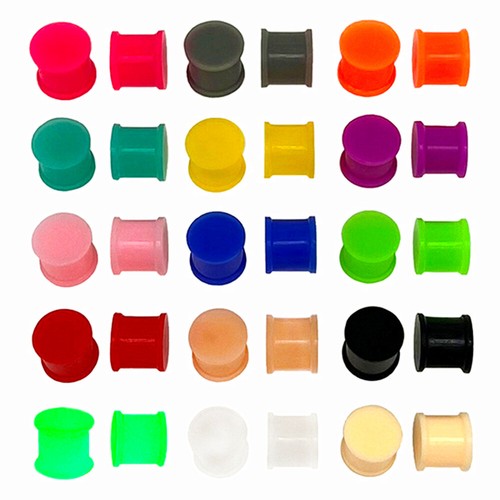 Pair solid silicone - ear, plug