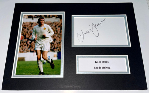 Mick jones hand signed action - mick,