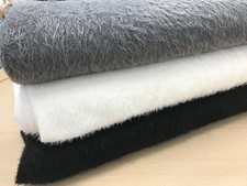 MOHAIR STYLE TOY FUR FABRIC KNITTED MATERIAL 150 CMS WIDE BLACK teddy bear