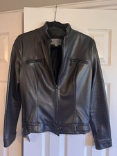 Jane Norris Genuine Leather Womens Jacket Size 12