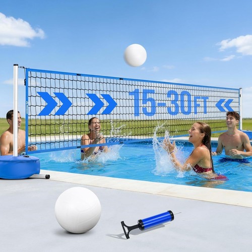 Pool volleyball net set - pool,
