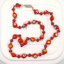 Vintage Red Millefiori Bead