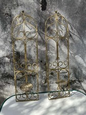 Pair of Gold Wall Sconce -