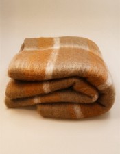 Terracotta Checked Fringed