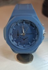 Diesel Blue Silicone Strap Wristwatch For Women And Men