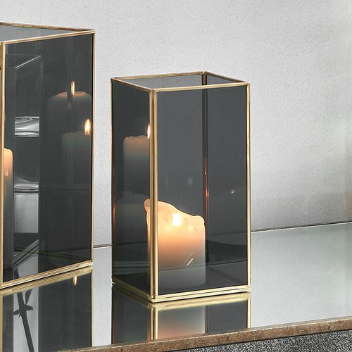 Large hurricane vase square - vase,