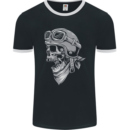 Biker outlaw skull motorbike - biker,