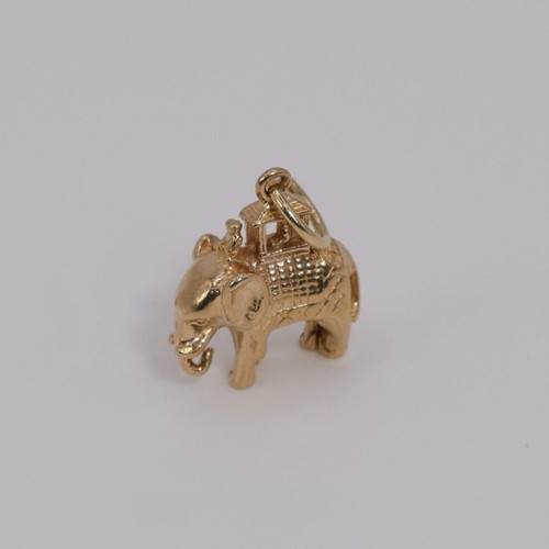 9ct yellow gold elephant - 9ct,