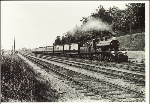 Railway postcard scr b4 - postcard,