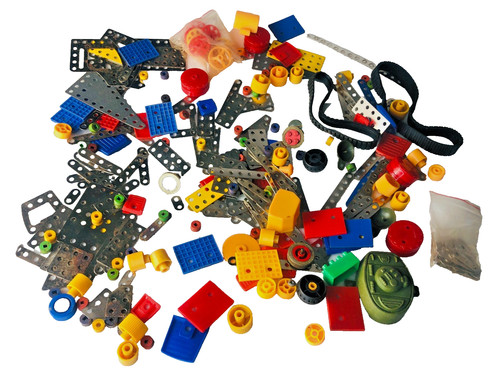 Meccano construction toy - meccano,
