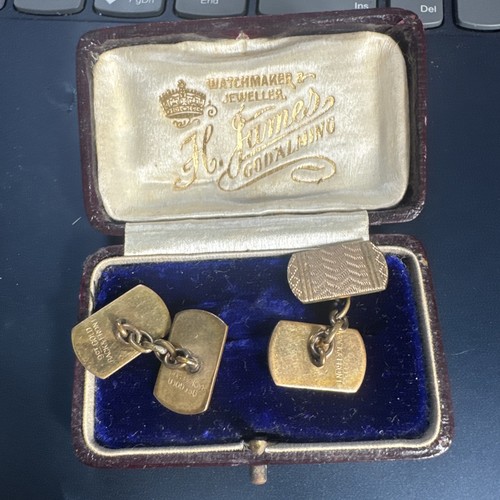 Antique 9ct back and front - antique,