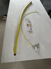 GAS COMMERCIAL CATERING YELLOW GAS HOSE FLEXI PIPE 3/4" 1.25 METRE LONG