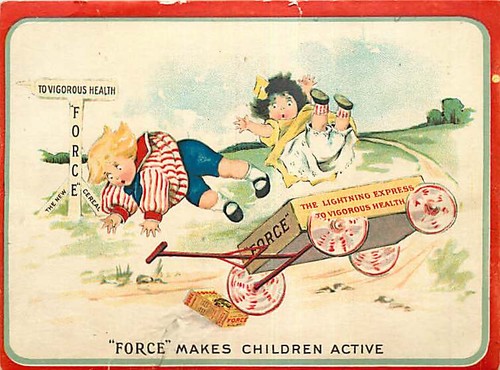 Advertising postcard force - advertising,