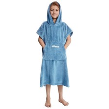 Hiturbo Kids Changing Robe Towel Poncho Bath Robe with Hooded for Beach,Swimming