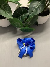 1 Romany/Spanish School Hair Bobble with a Royal Blue Bow