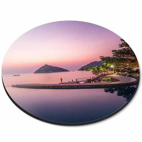 Round mouse mat exotic - round,