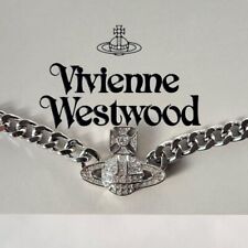 Vivienne Westwood GRAZIELLA Small Chain Choker Necklace Silver Mint