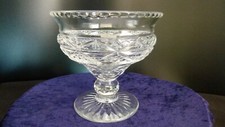 Cut Crystal Glass Pedestal