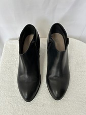 Marks and Spencer Footglove Ladies Black Suede Leather Shoe Boots, Size 7