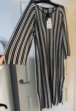 Zara Linen Blend Black & Ecru