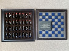 1983 Franklin Mint Pewter Civil War Chess Set With Booklets And Pieces Rare