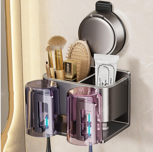 Suction cup toothbrush holder - cup,