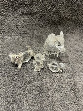 Swarovski Crystal Ornaments - Pair Of Ducks, Elephant, Cat