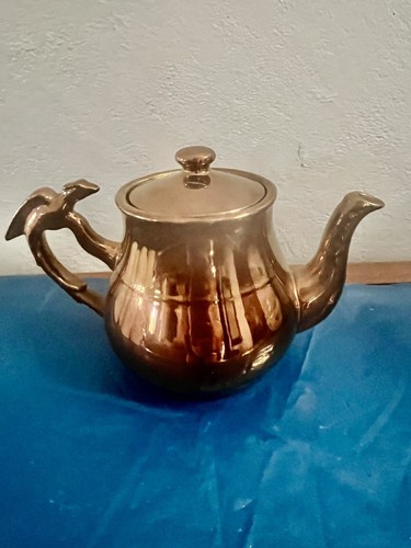 Pottery copper luster phoenix - copper,