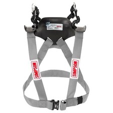 Simpson Hybrid Sport FHR System Hans Device FIA Approved - STD Adult Med Silver