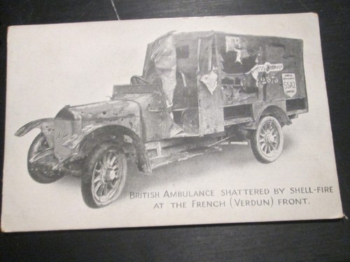 Postcard british ambulance - british,