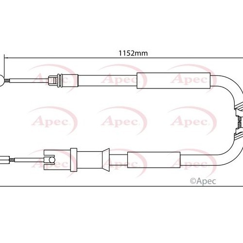 Apec cable pull parking - cable, brake