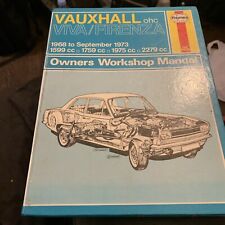 HAYNES MANUAL 093  VAUXHALL VIVA & FIRENZA OHC 1599 1759 1975 2279cc Workshop