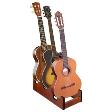 Guitar Stand with Wooden Construction – 3-Instrument Space-Saving Rack
