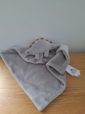 Tu Sainsbury's Dino Dinosaur Comforter Blankie Soft Toy Grey Comfort Blanket