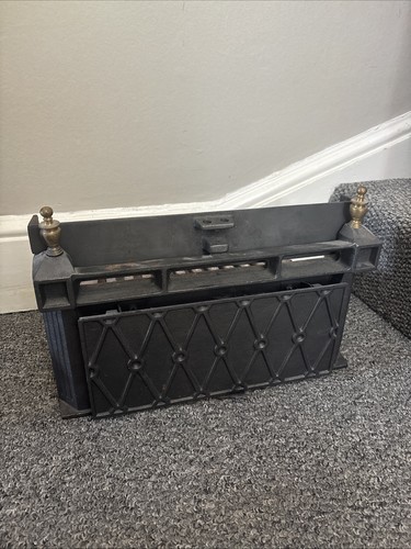 Cast iron vintage fire - iron,