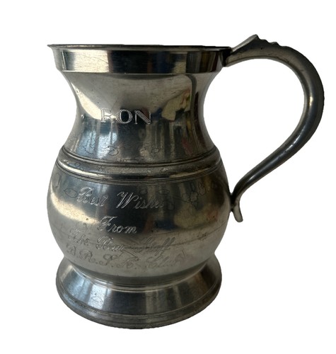 Vintage pewter presentation - vintage,