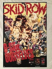 Skid Row 1991 Promo Poster B-Side Ourselves New Condition