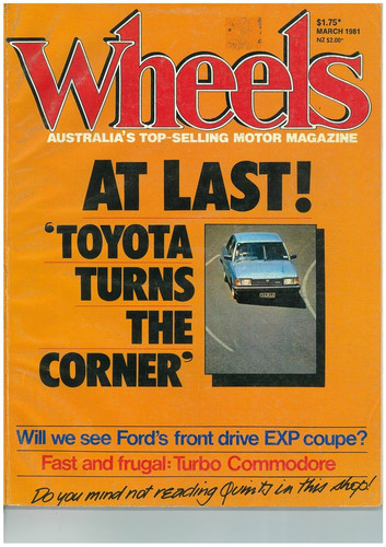 Wheels car magazine march - wheels,