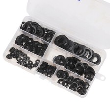 UK 280pcs Push On Locking Washers Speed Clips Fasteners Internal Tooth Star-lock