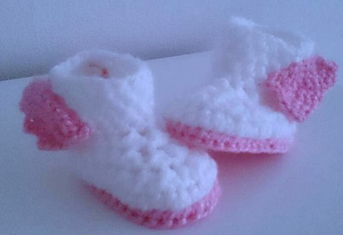 Winter soft baby crochet shoes - baby,