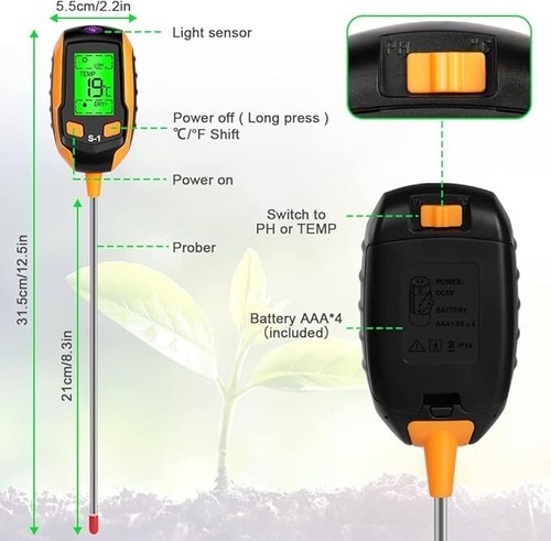 Lightweight soil tester - soil,